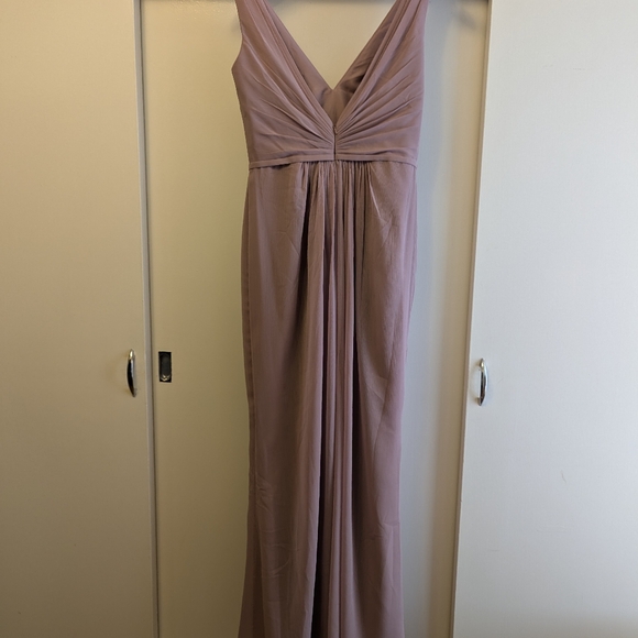 David's Bridal bridesmaid dress Quartz Size 6 - Picture 2 of 2